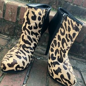 Sam Edelman leopard print booties